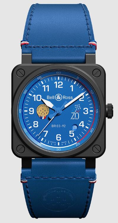Bell & Ross BR 03-92 PATROUILLE DE FRANCE 70TH ANNIVERSARY BR0392-PAF7-CE/SCA Replica Watch